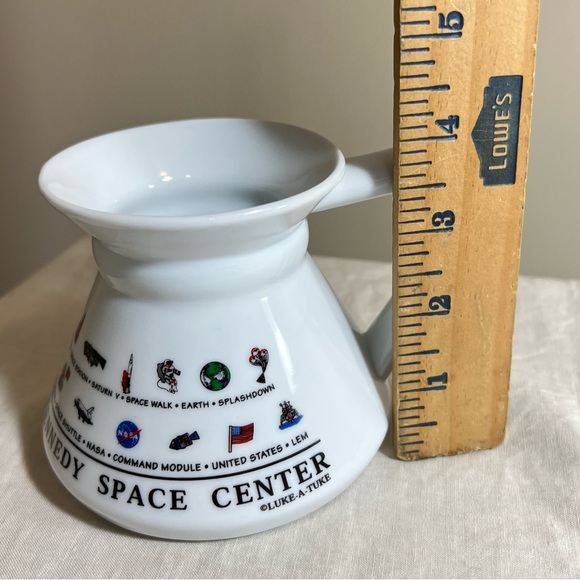 VTG Kennedy Space Center Luke a Tuke Souvenir Unique Coffee Mug Cup No Slip NASA - Picture 6 of 7